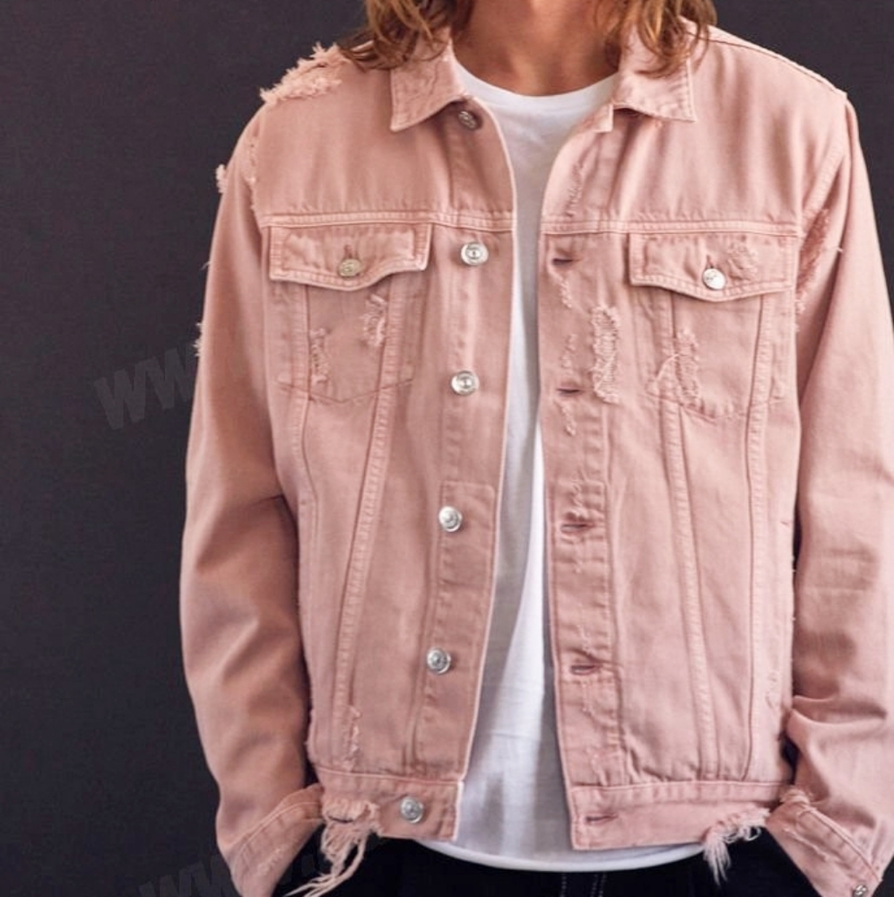 Pink Denim Jacket